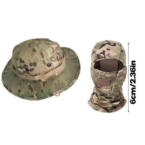 Multifunktionell kamouflagehatt för bergsklättring