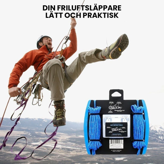 Verktyg för att spänna och sätta fast linor och rep