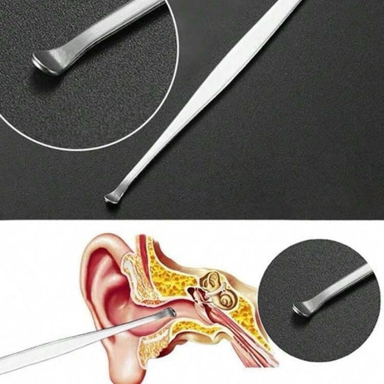 6-Pack Set Med Spiralformade öronmassageverktyg I Rostfritt Stål