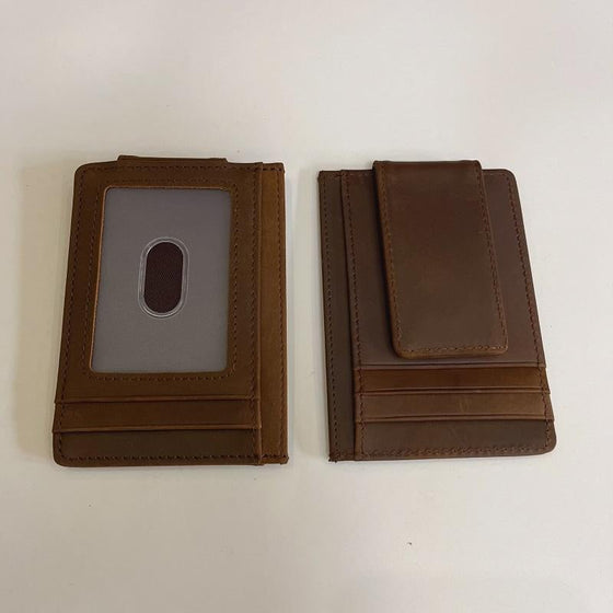 Anti-stöld Äkta Läder Multi-Kortfodral