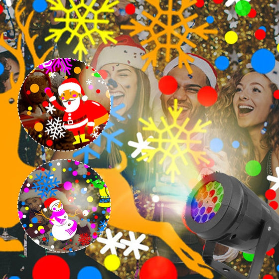 Julprojektionsmönsterlampa