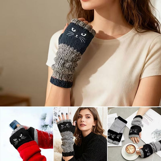 Fingerlösa katthandskar