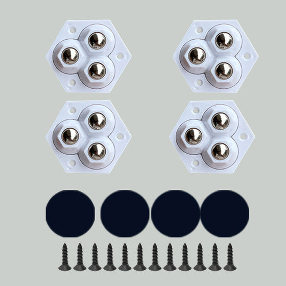 360° roterande treklots hjul