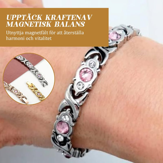 Diamantbesatt magnetiskt armband
