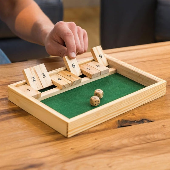 Shut The Box-spel – roligt matematiskt bords- och sällskapsspel för vuxna och barn