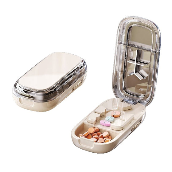 💊 Bärbar pillerskärare och organisatör