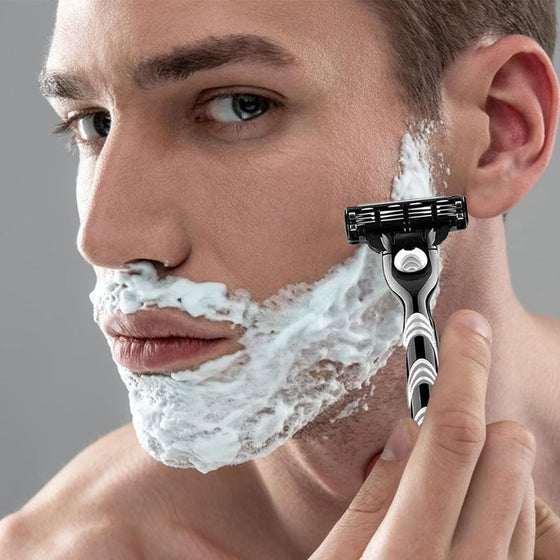 Trelagers manuell rakhyvel för män