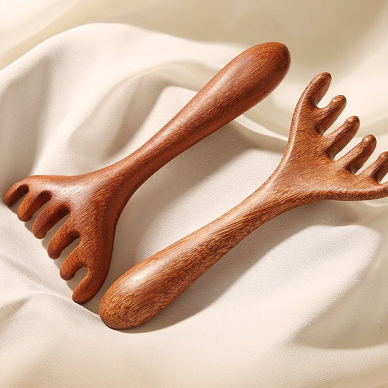 Sandelträ Meridiankam för Huvud och Nacke