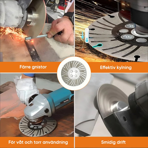 Slitstark diamantvinkelslipskiva