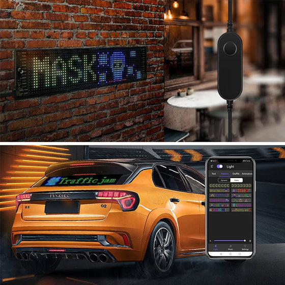 Ultratunn flexibel Bluetooth LED-skärm