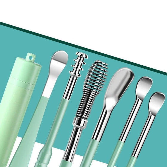 6-Pack Set Med Spiralformade öronmassageverktyg I Rostfritt Stål