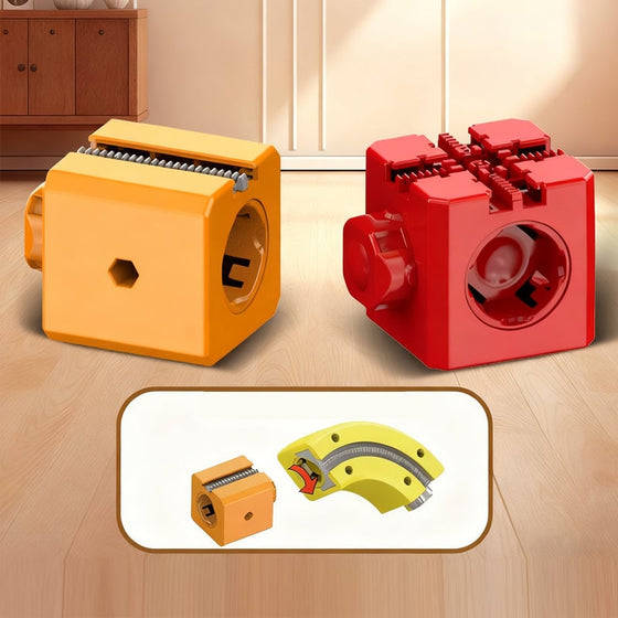 Barnens pedagogiska monterade magnetiska magiska spårtåg