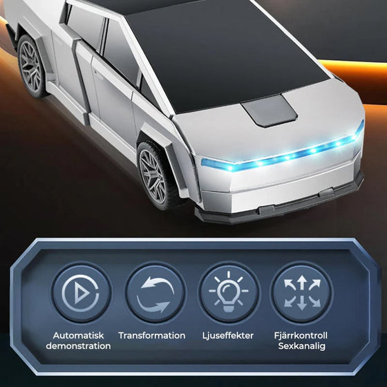Fjärrstyrd transformerande robotbil