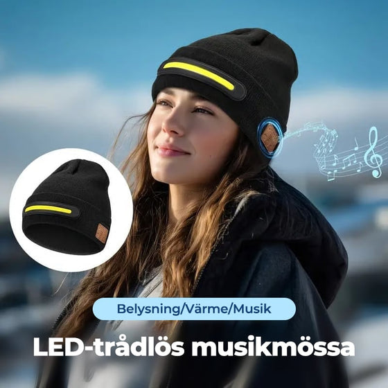 Smart mössa med 3-stegs LED-belysning