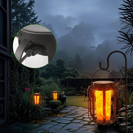 Solcellslampa för utomhusbruk med 4 lägen