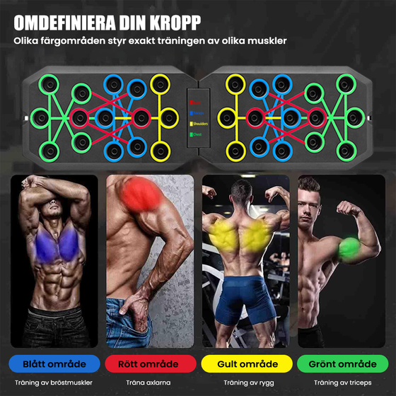 Vikbar push up-bräda