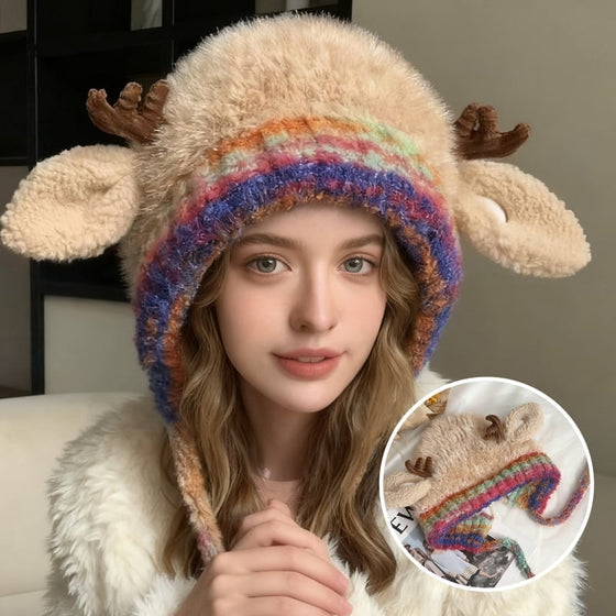 Söt julgransmössa med horn