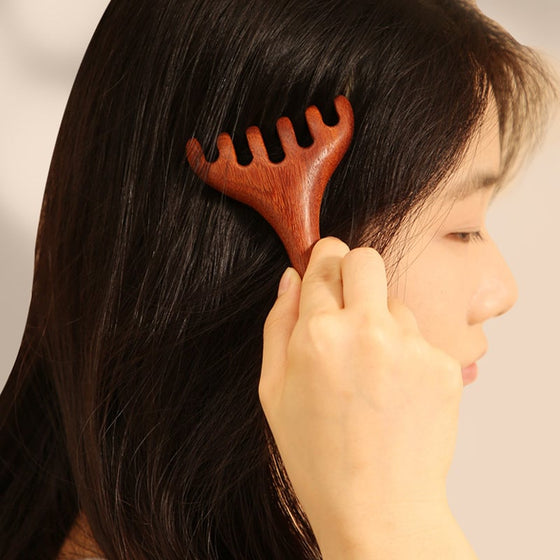 Sandelträ Meridiankam för Huvud och Nacke