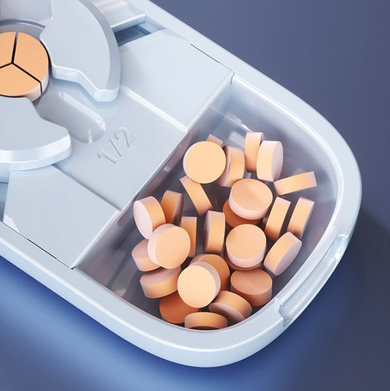 💊 Bärbar pillerskärare och organisatör