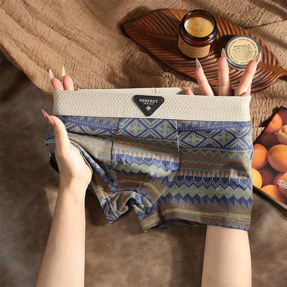 Herr Retro Mönstrade Boxershorts