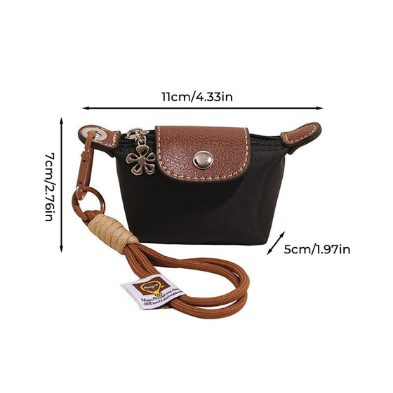 Mini Nylon Dumpling Myntväska