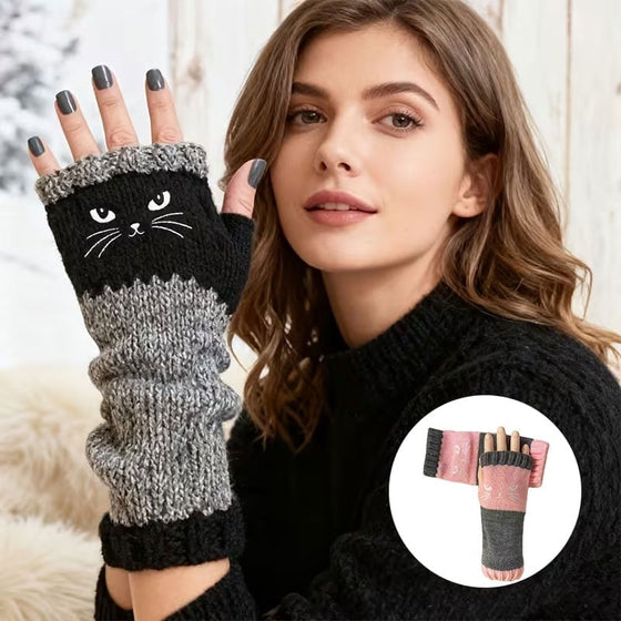 Fingerlösa katthandskar