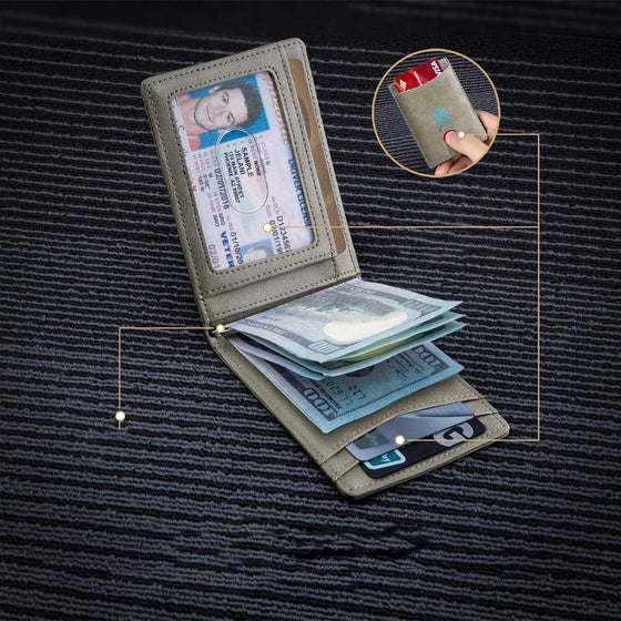 Stöldskyddad Swipe-korthållare i äkta läder