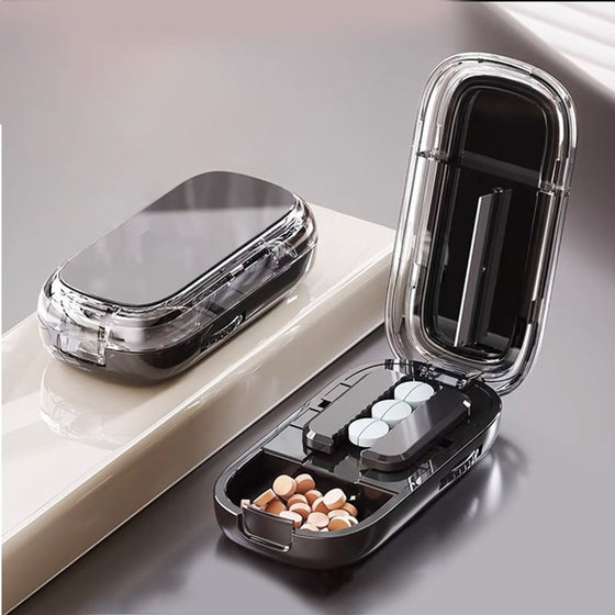 💊 Bärbar pillerskärare och organisatör