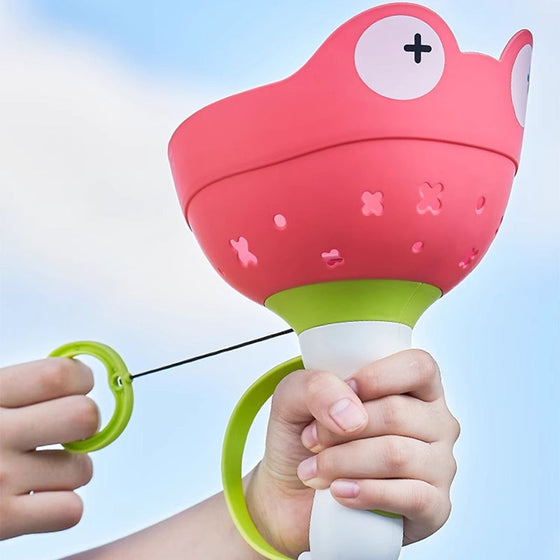 Utomhuskatapult handhållen flygande tefat med dragsnöre