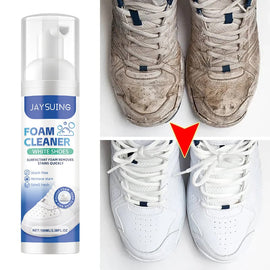 Vit skumrengörare för skor