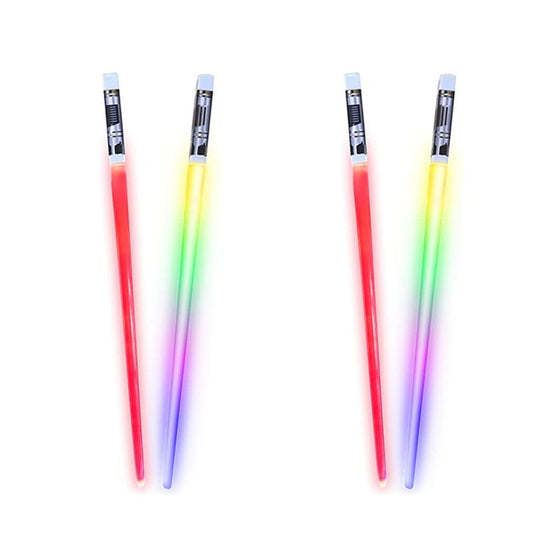 LED 9-färgers lysande ätpinnar