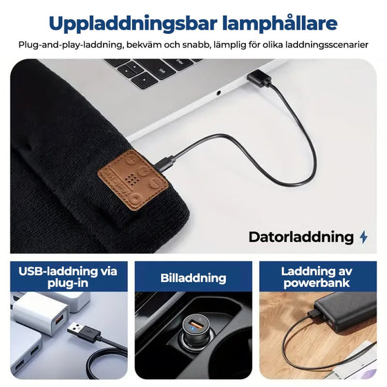 Smart mössa med 3-stegs LED-belysning