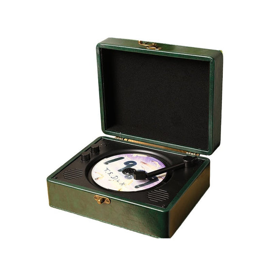 Bärbar retro CD-spelare med Bluetooth-ljud