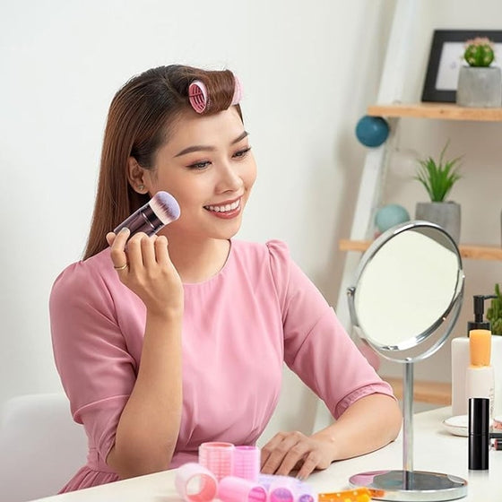 20-delars Sminkborsteset i Kaffebrun Färg