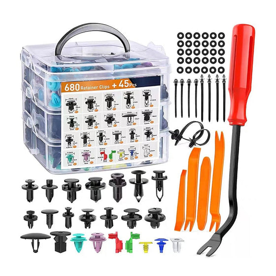 725 st Bilar Clips och Fäste Borttagningsverktyg