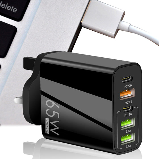 Multiportadapter 65W snabbladdare 