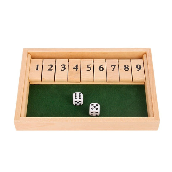 Shut The Box-spel – roligt matematiskt bords- och sällskapsspel för vuxna och barn