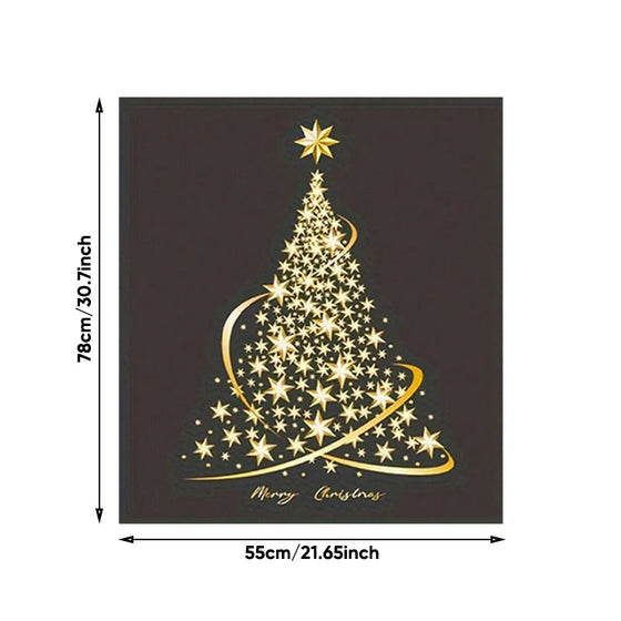 Julgran fönster klistermärke