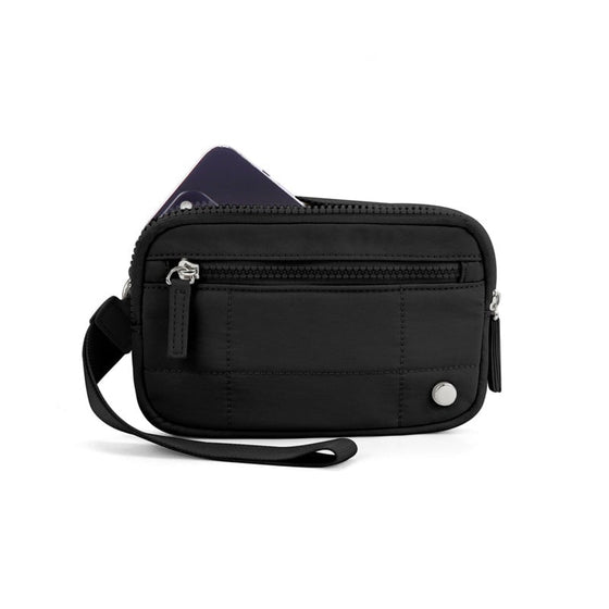 Quiltad handledsväska med armband