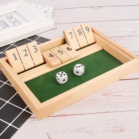Shut The Box-spel – roligt matematiskt bords- och sällskapsspel för vuxna och barn