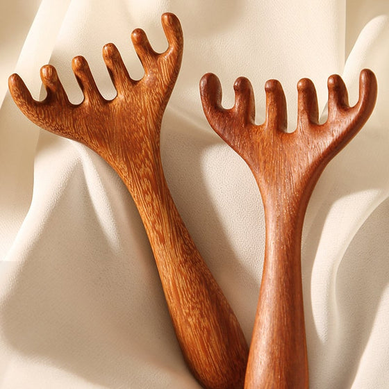 Sandelträ Meridiankam för Huvud och Nacke