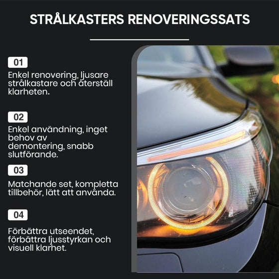 Strålkastarrestaureringssats