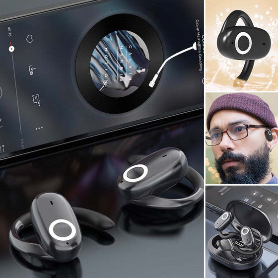 Trådlös Örehängande Bluetooth Hörlurar