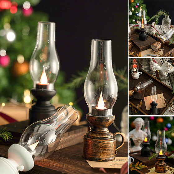 Jul retro glödande elektronisk fotogenlampa dekoration