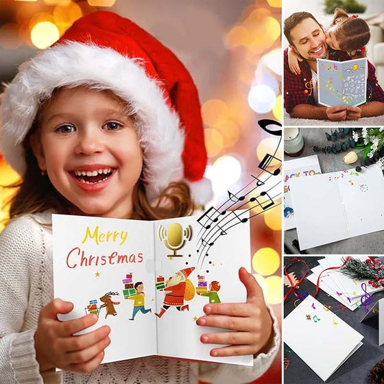 Handgjord tecknad ljudhälsningskort