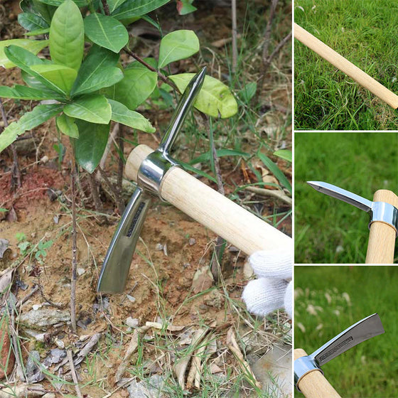 Dubbelhuvad hacka i rostfritt stål