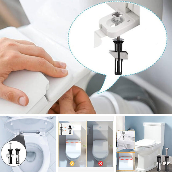 Toalettlockets fästskruvar