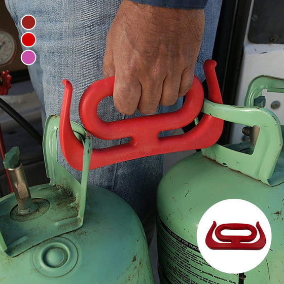 Multifunktionell handtagshållare för matkassar