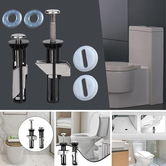 Toalettlockets fästskruvar