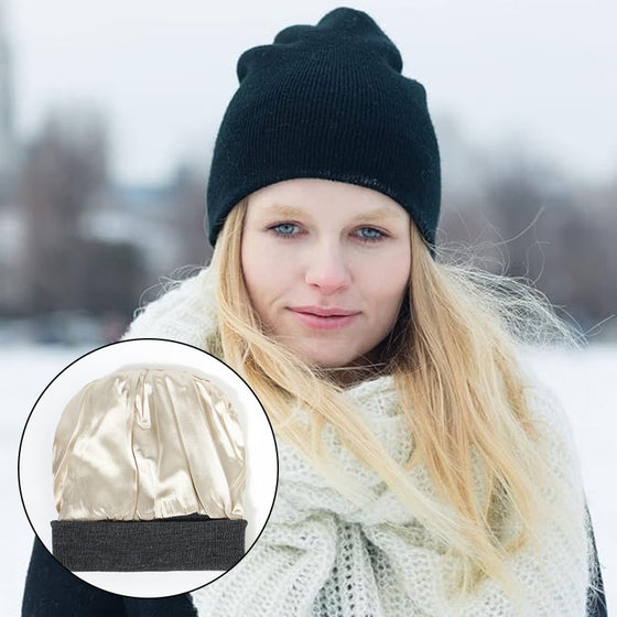 Varm stickad mössa i ull